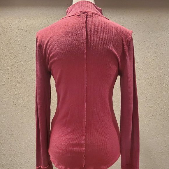We the Free "Freya" Mock Turtlenecks - MAGENTA - Picture 11 of 16